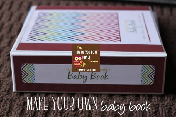 Make your own baby book