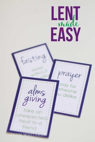 This is a fun, easy way to celebrate Lent with your kids. These free printables are a simple, but meaningful activity to do during the 40 day season, in preparation for Easter.
