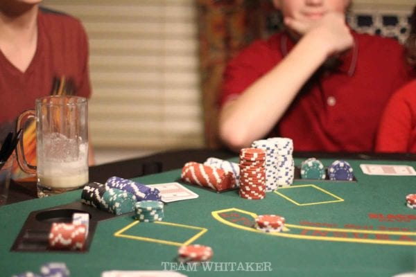 Planning a poker birthday party for your teenage son? From game ideas to inexpensive party favors, great appetizers to simple DIY decor, this party has it all! What happens here, stays here, right?!