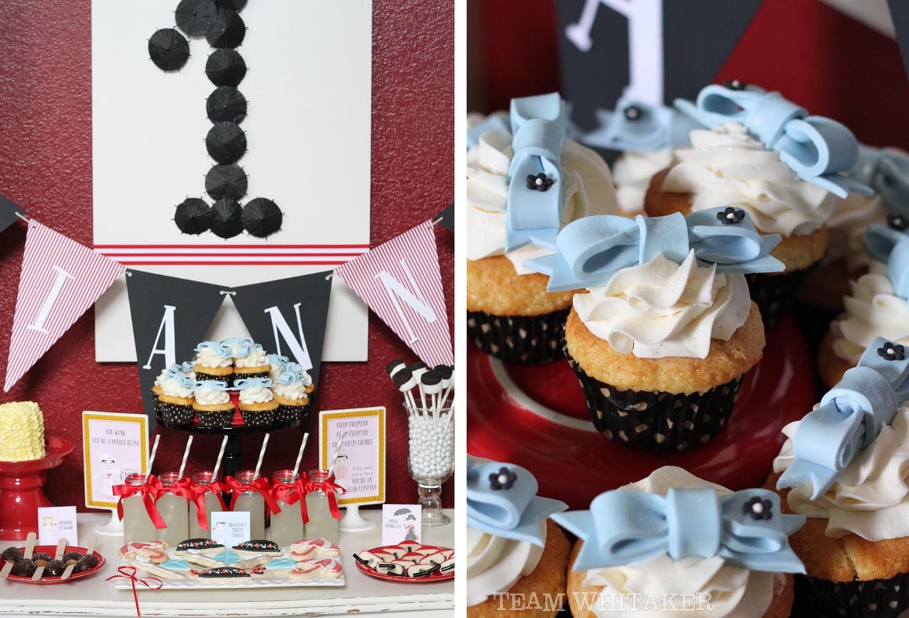 Looking for the perfect birthday theme for your one-year-old daughter? Enter Mary Poppins! This lovely party includes party food, simple DIY decor and crafts, party favors, invitation printables and a shirt that's simply spit spot. You'll wink, do a double blink and fall right back in love with Mary Poppins!
