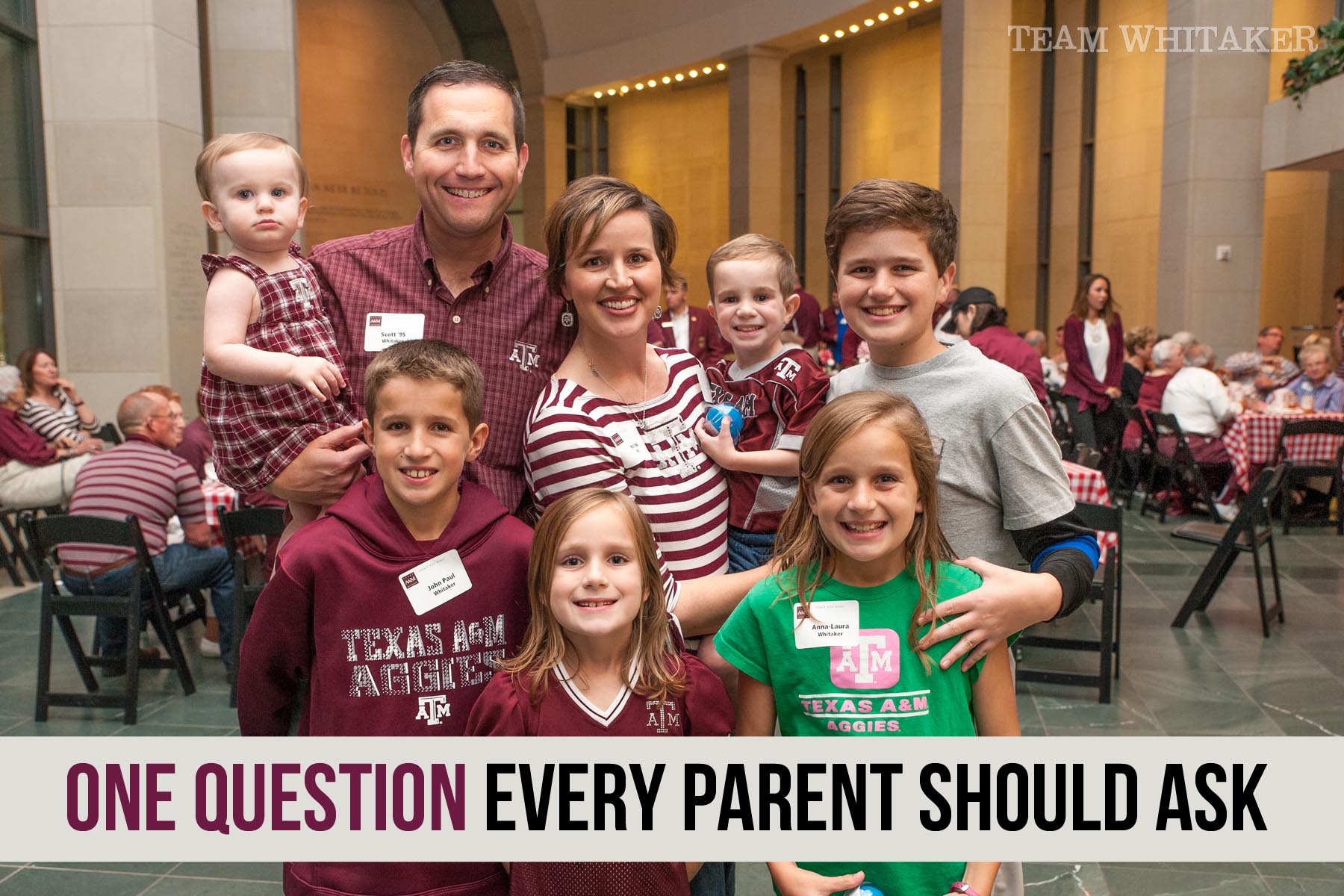 The pressure is fierce. So many things are clamoring for our family's attention. Are you taking time to ask this one, very important, question when it comes to your family and your kids?